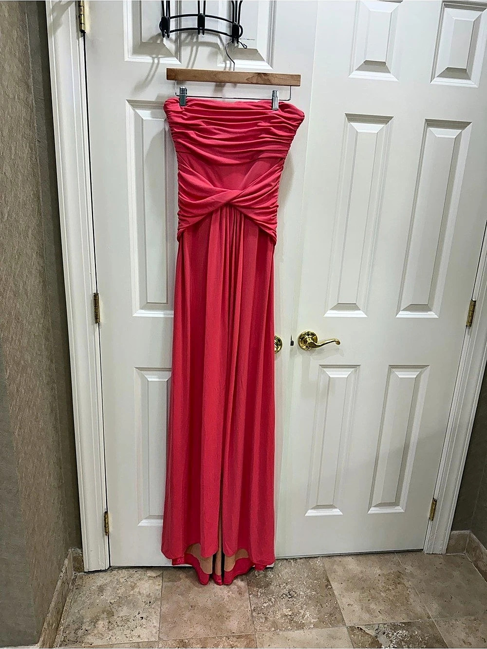 Cinq à Sept Olena Gown Draped Maxi Gown in Pink Size 8 NWT